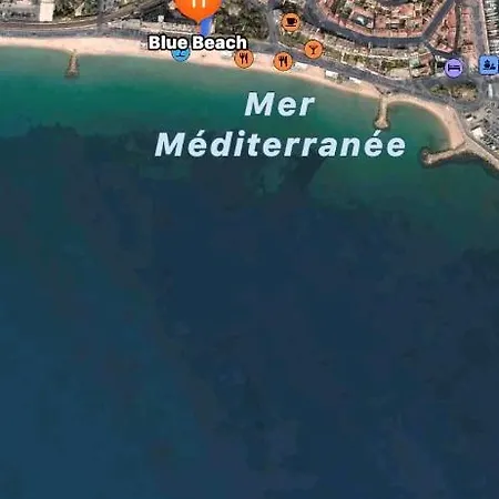 Luxurious In 450m From Sea With Terrace And Air Conditioning And Private Parking קאן