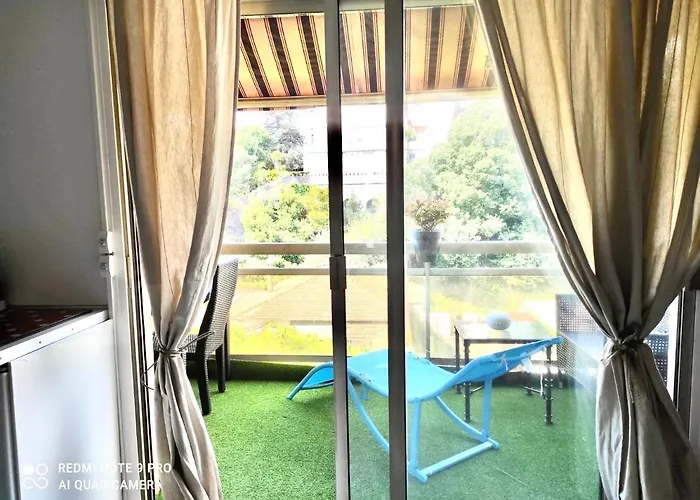 Luxurious In 450m From Sea With Terrace And Air Conditioning And Private Parking