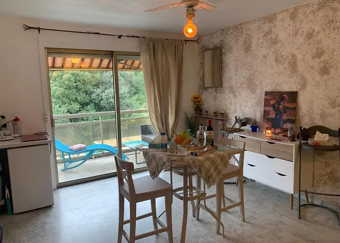 Luxurious In 450m From Sea With Terrace And Air Conditioning And Private Parking