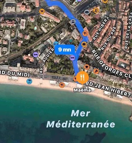 Apartamento Luxurious In 450m From Sea With Terrace And Air Conditioning And Private Parking *